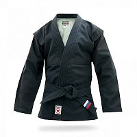 Куртка для самбо черная Атака  Крепыш