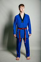 Добок для тхэквондо WT Evo Uniform Tusah синий