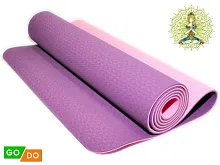 Коврик для йоги и фитнеса TPE-6MM GO DO