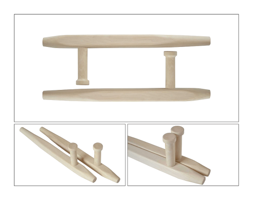 Тонфа Скругленная Россия (пара, граб, 40 см) фото 3 Тонфа Скругленная Россия (пара, граб, 40 см) фото 3