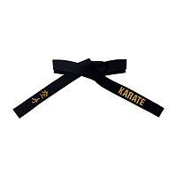 Пояс для кимоно, 5 см, KARATE, 2 вышивки, Россия